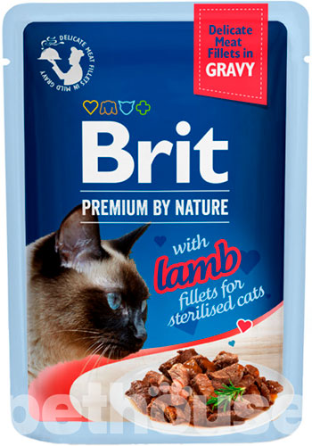 Brit Premium Філе ягняти в соусі для стерилізованих котів