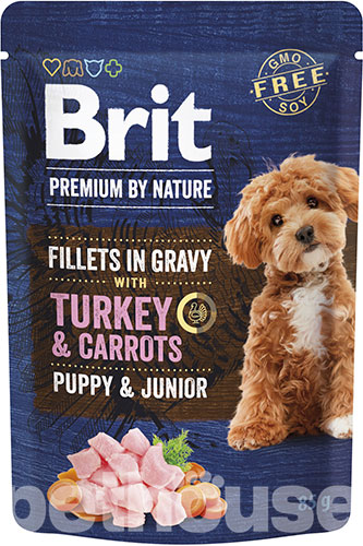 Brit Premium Філе індички з морквою в соусі для цуценят