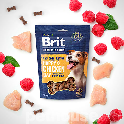 Brit Premium by Nature Semi-moist Snacks Chicken with Raspberry
