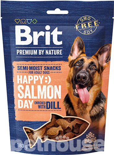 Brit Premium by Nature Semi-moist Snacks Salmon with Dill