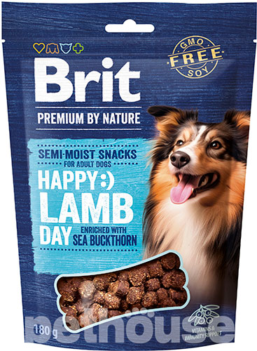 Brit Premium by Nature Semi-moist Snacks Lamb with Sea Buckthorn