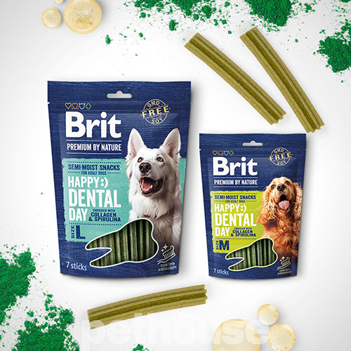 Brit Premium by Nature Dental Semi-moist Snacks L with Collagen & Spirulina