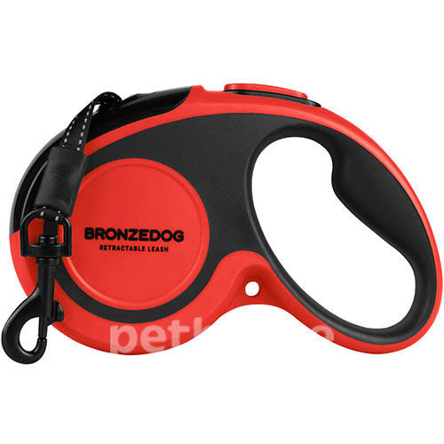 Bronzedog S - повідець-рулетка для собак вагою до 20 кг, стрічка, 5 м, фото 2