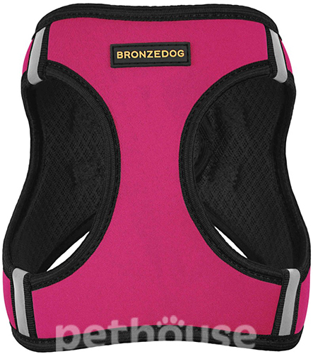 Bronzedog Sport Vest Шлея для собак мелких и средних пород, розовая, фото 2