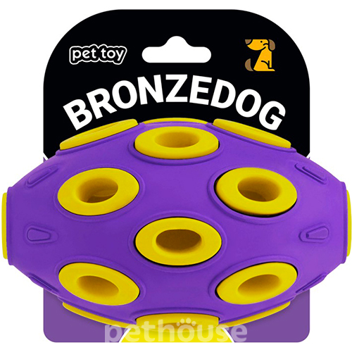 Bronzedog Jumble Airball Дихаючий м'яч для собак, овальний, фото 2