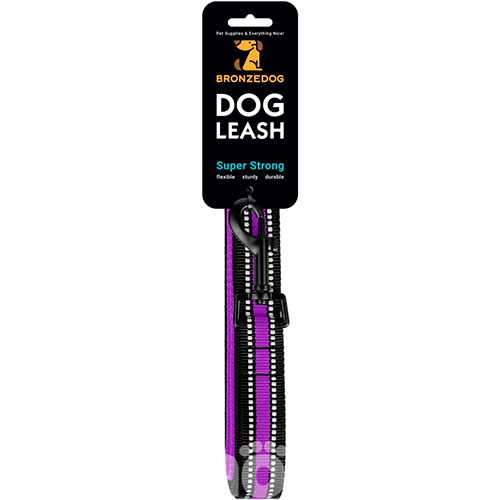 Bronzedog Mesh 2in1 Повідець для собак, фіолетовий, фото 8