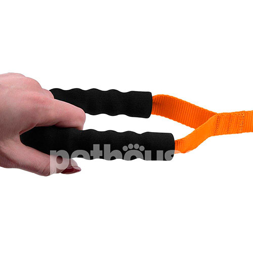 Bronzedog Active Нейлоновый поводок с мягкой ручкой для собак, оранжевый, фото 5
