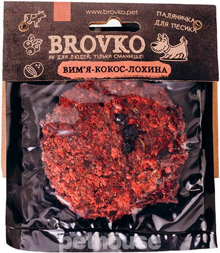Brovko Паляничка "Вымя-кокос-лохина" для собак