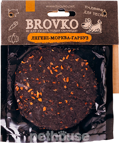 Brovko Паляничка "Легкие-морковь-тыква" для собак