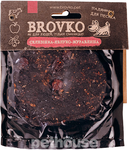 Brovko Паляничка "Селезенка-яблоко-клюква" для собак