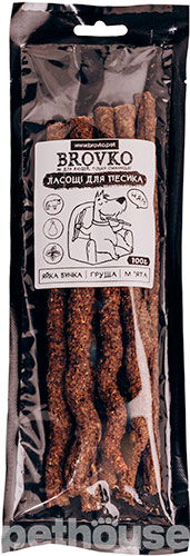 Brovko Палички "Яйка бичка-груша-м'ята" для собак