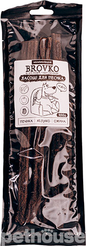 Brovko Палички "Печінка-яблуко-ожина" для собак