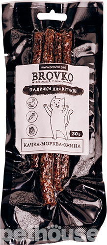 Brovko Палочки "Утка-морковь-ежевика" для кошек