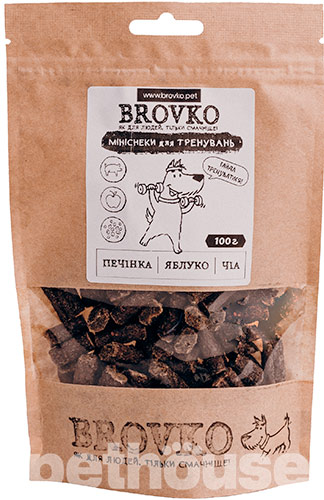 Brovko Снеки "Печень-яблоко-чиа" для собак Brovko Снеки "Печень-яблоко-чиа" для собак