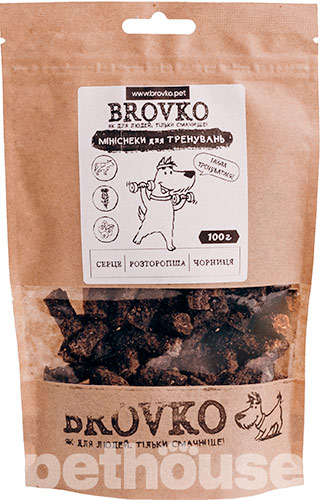 Brovko Снеки "Сердце-расторопша-черника" для собак