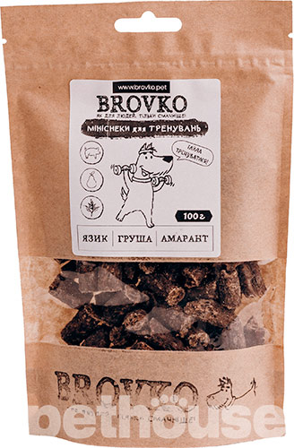 Brovko Снеки "Язык-груша-амарант" для собак