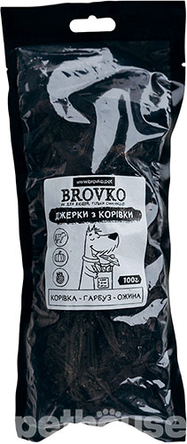 Brovko Джерки з корівки, гарбуза та ожини для собак
