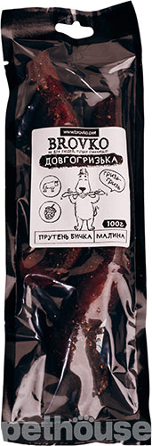 Brovko Долгогрызка "Пенис бычка с малиной" для собак