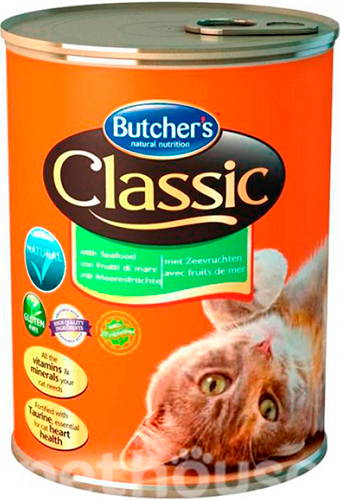 Butcher's Classic с морепродуктами для кошек