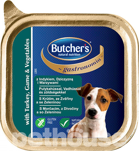 Butcher's Gastronomia c индейкой, дичью и овощами для собак