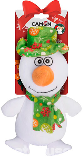 Camon Christmas Игрушка "Рождественский снеговик" для собак