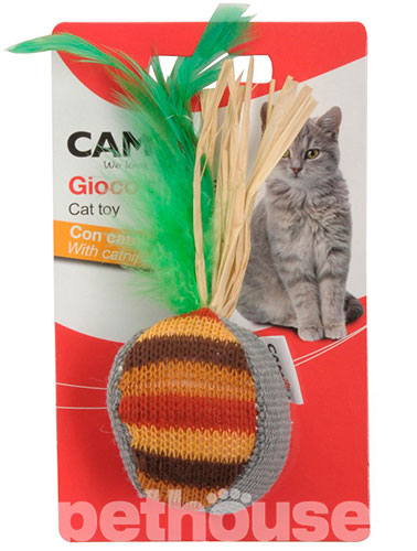 Camon Мячик с перьями и лентами для кошек, фото 2