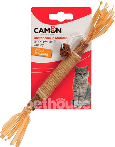 Camon Matatabi Палочка с джутовой и соломенной веревкой для кошек, фото 2