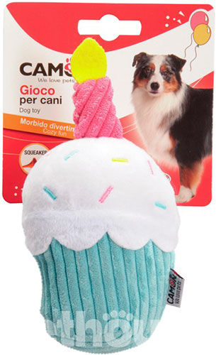Camon Happy Birthday Игрушка "Cupcake" с пищалкой для собак