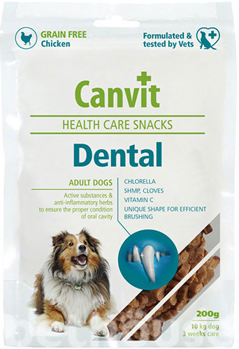Canvit Dental Ласощі для підримки здоров'я зубів у собак