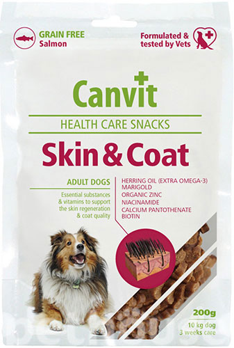 Canvit Skin & Coat Ласощі для здоров'я шкіри та шерсті у собак
