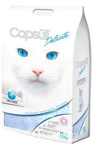 Capsull Delicate Кварцевый наполнитель для кошачьего туалета