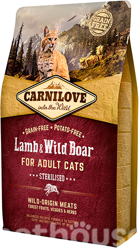 Carnilove Cat Lamb & Wild Boar Sterilised