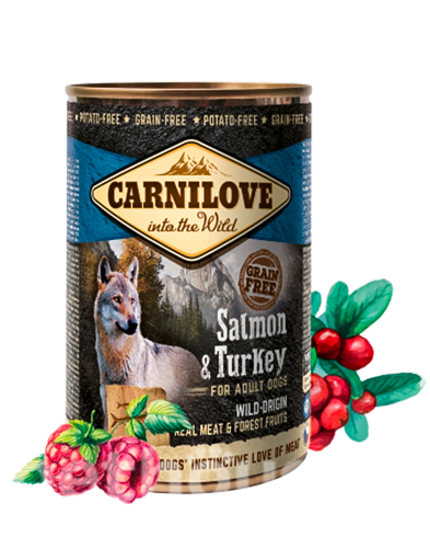 Carnilove Grain Free Dog Adult с лососем и индейкой, фото 2