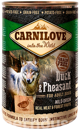 Carnilove Grain Free Dog Adult с уткой и фазаном