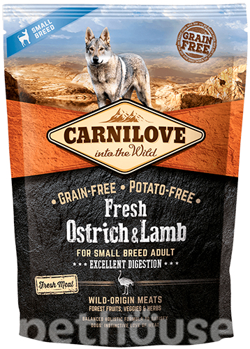 Carnilove Dog Fresh Adult Small Breed Ostrich & Lamb, фото 2