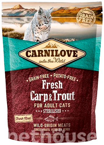 Carnilove Cat Fresh Carp & Trout Sterilised , фото 2