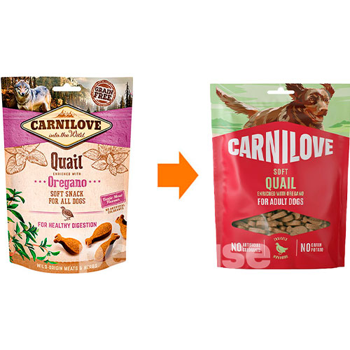 Carnilove Dog Soft Snack с перепелом и орегано для собак