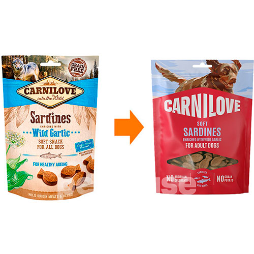Carnilove Dog Soft Snack с сардиной и черемшой для собак Carnilove Dog Soft Snack с сардиной и черемшой для собак