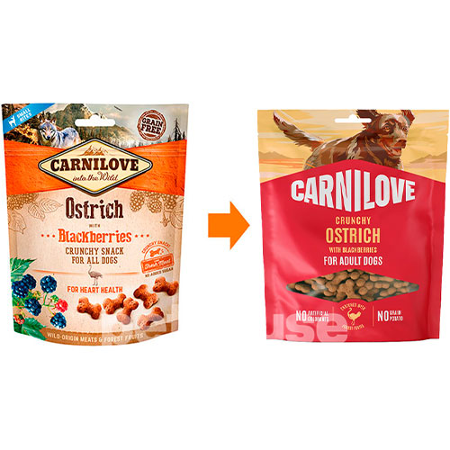 Carnilove Dog Crunchy Snack с мясом страуса и ежевикой для собак Carnilove Dog Crunchy Snack с мясом страуса и ежевикой для собак