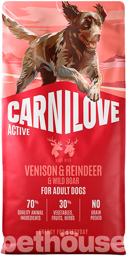 Carnilove Active Dog Adult Venison & Reindeer & Wild Boar Carnilove Active Dog Adult Venison & Reindeer & Wild Boar