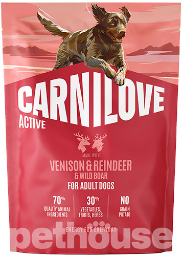 Carnilove Active Dog Adult Venison & Reindeer & Wild Boar Carnilove Active Dog Adult Venison & Reindeer & Wild Boar