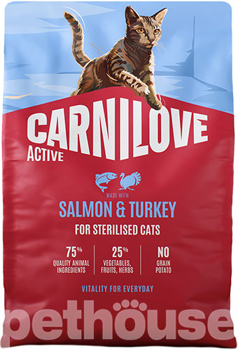 Carnilove Active Cat Sterilised Salmon & Turkey Carnilove Active Cat Sterilised Salmon & Turkey