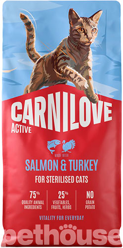 Carnilove Active Cat Sterilised Salmon & Turkey Carnilove Active Cat Sterilised Salmon & Turkey