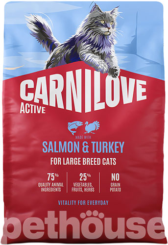Carnilove Active Cat Adult Large Breed Salmon & Turkey Carnilove Active Cat Adult Large Breed Salmon & Turkey