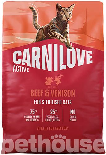 Carnilove Active Cat Sterilised Beef & Venison