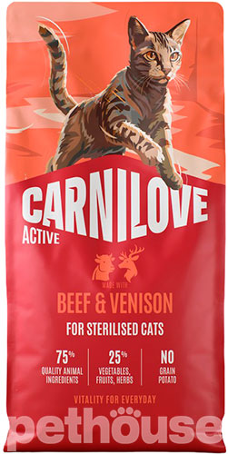 Carnilove Active Cat Sterilised Beef & Venison