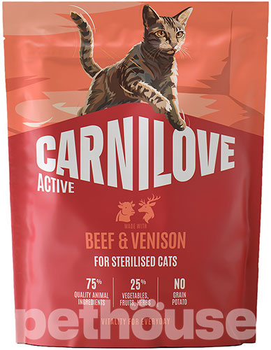 Carnilove Active Cat Sterilised Beef & Venison