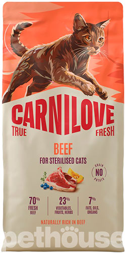 Carnilove True Fresh Cat Sterilised Beef