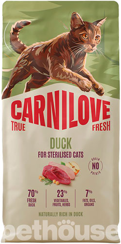 Carnilove True Fresh Cat Sterilised Duck Carnilove True Fresh Cat Sterilised Duck