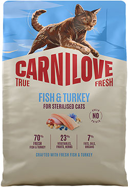 Carnilove True Fresh Cat Sterilised Fish & Turkey